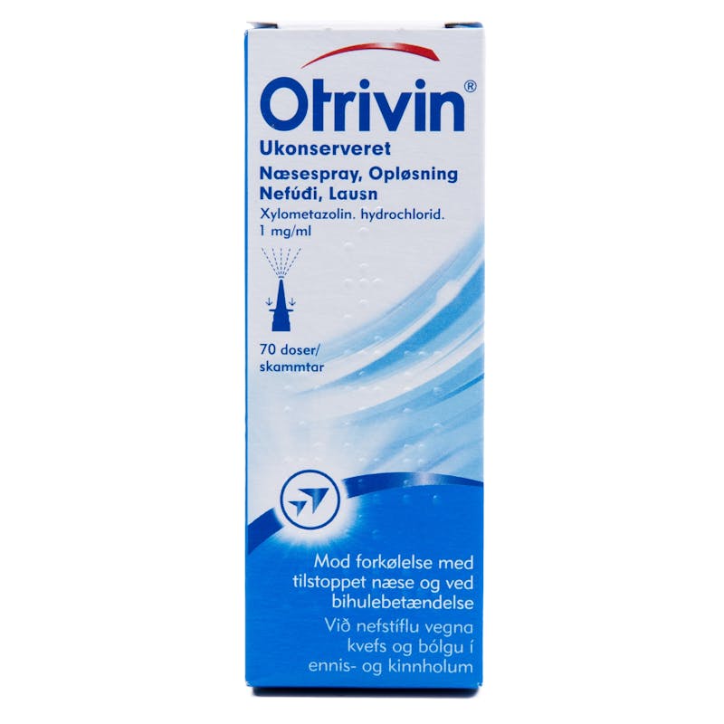 Otrivin Ukonserveret N&aelig;sespray 1 mg 10 ml