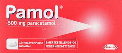 Pamol Tabletter 500 mg 10 stk
