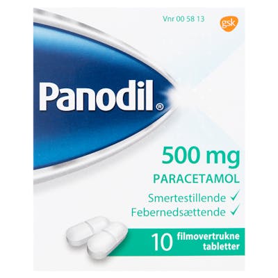 Panodil Tabletter 500 mg 10 stk