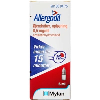 Allergodil Øjendråber 0,05% 6 ml