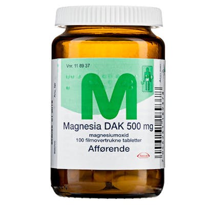 Magnesia DAK 500 mg 100 stk