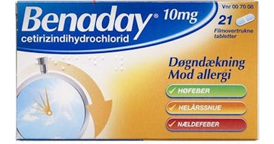 Benaday Tabletter 10 mg 21 stk