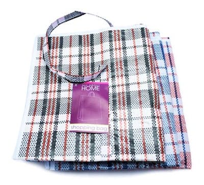 Basics Shopping Bag Striped Assorted 1 kpl