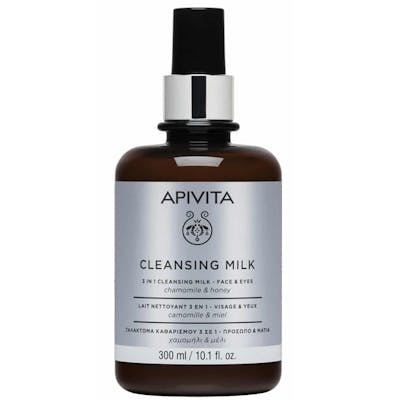 Apivita 3 in 1 Cleansing Milk For Face &amp; Eyes 300 ml