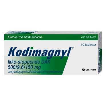 Kodimagnyl Tabletter 500/9,6/150 mg 10 stk