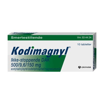 Kodimagnyl Tabletter 500/9,6/150 mg 10 stk