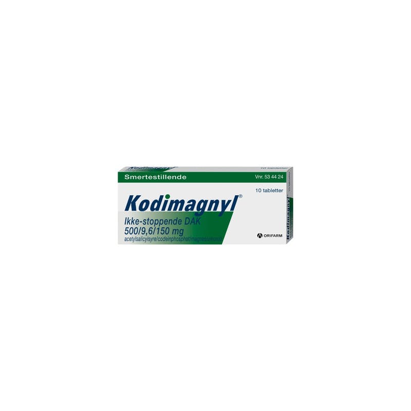 Kodimagnyl Tabletter 500/9,6/150 mg 10 stk