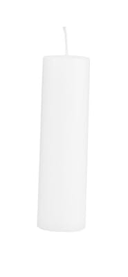 House Doctor Pillar Candle White 15 x 4 cm 1 kpl