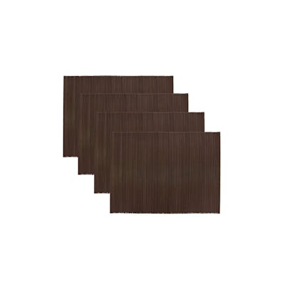 House Doctor Placemat Bamb Brown 4 kpl
