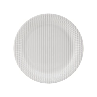 House Doctor Paper Plate Stripe 02 Nude 12 pcs