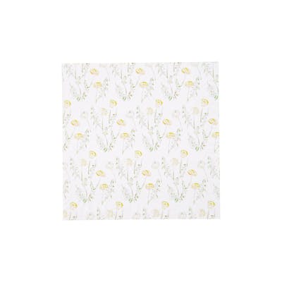 House Doctor Napkins Dandelion White/Yellow 16,5 x 16,5 cm 40 stk
