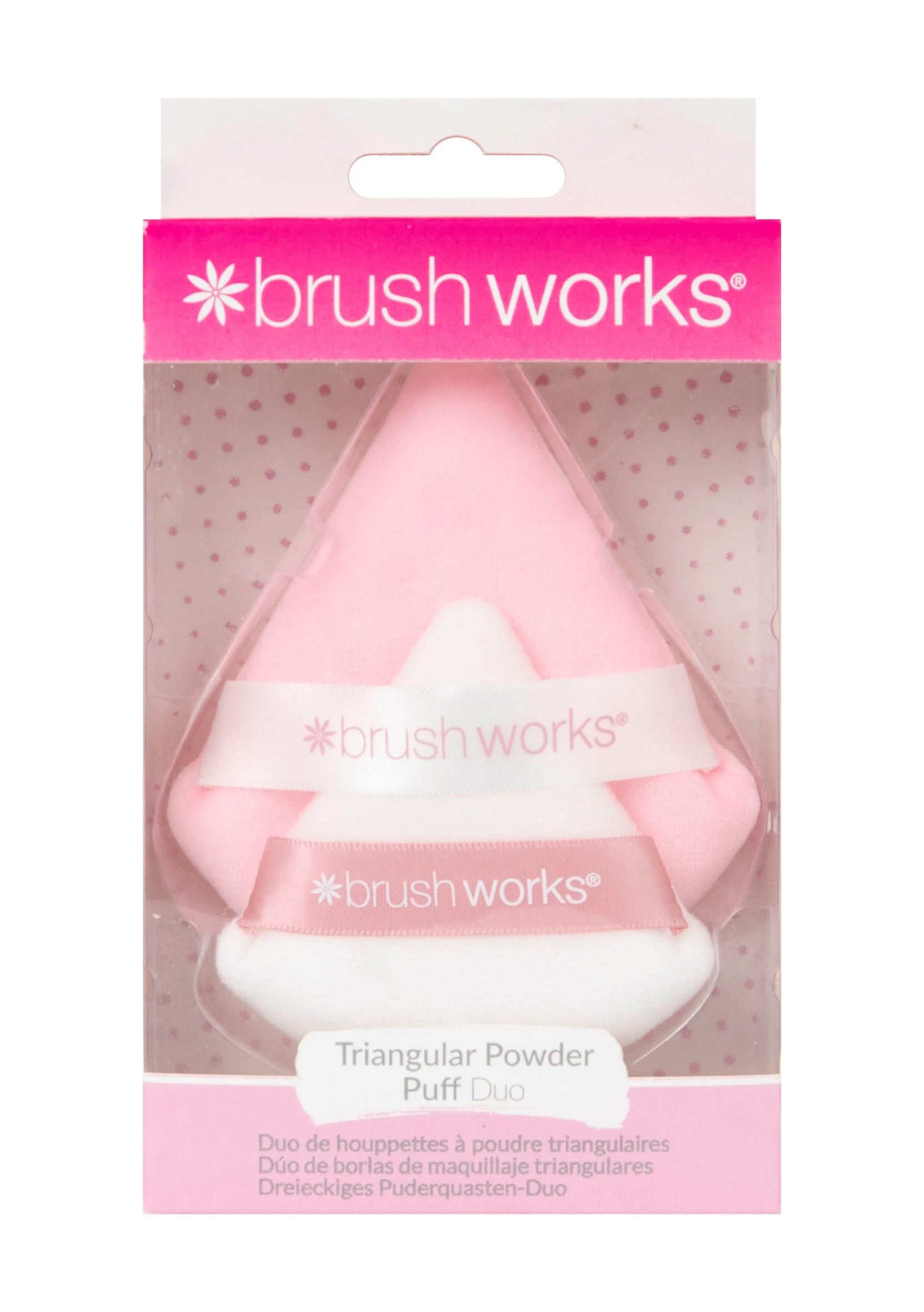 brushworks Triangle Powder Puff Duo 2 stk