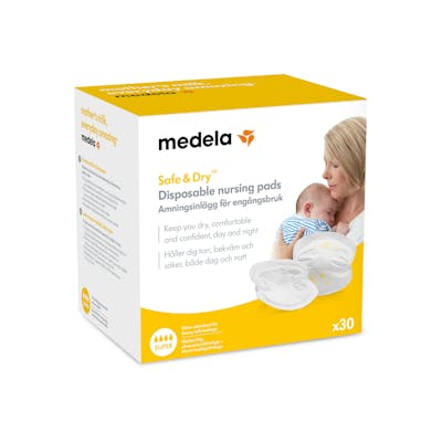 Medela Safe &amp; Dry Disposable Nursing Pads 30 stk