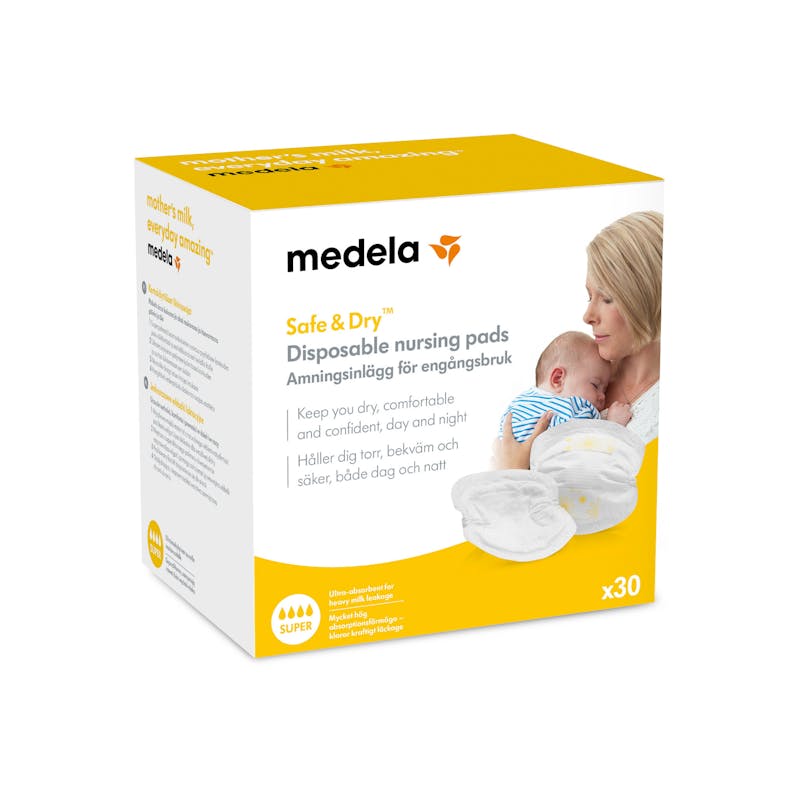 Medela Safe &amp; Dry Disposable Nursing Pads 30 st