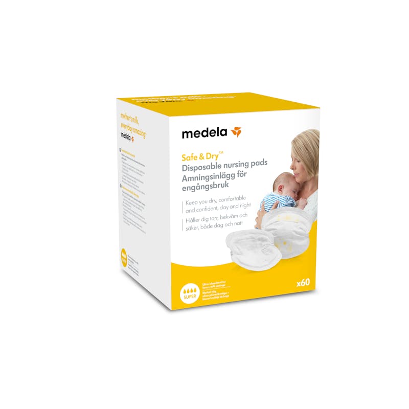 Medela Safe &amp; Dry Disposable Nursing Pads 60 st