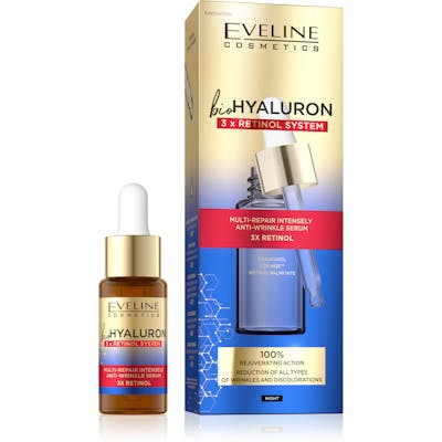 Eveline Bio Hyaluron 3xretinol System Multi-Repair Intensely Anti-Wrinkle Serum 18 ml