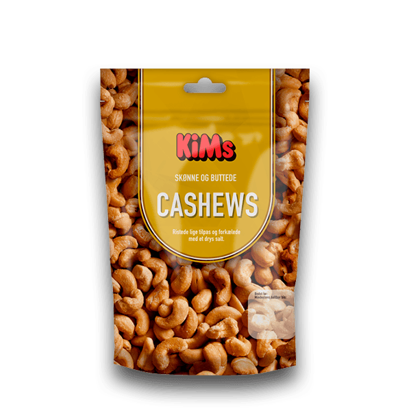 Kims Ristede & Saltede Cashew Nødder 80 g