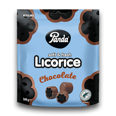 Panda Soft &amp; Fresh Licorice Chocolate 160 g