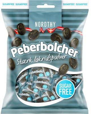 Nordthy Sugar Free Pepper Hard Candies 125 g