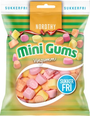Nordthy Sugar Free Mini Gums 65 g