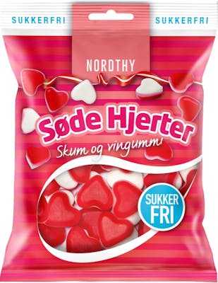 Nordthy Sugar Free Hearts 65 g