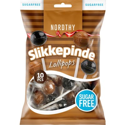 Nordthy Sugar Free Lollipops 2 Var. 100 g
