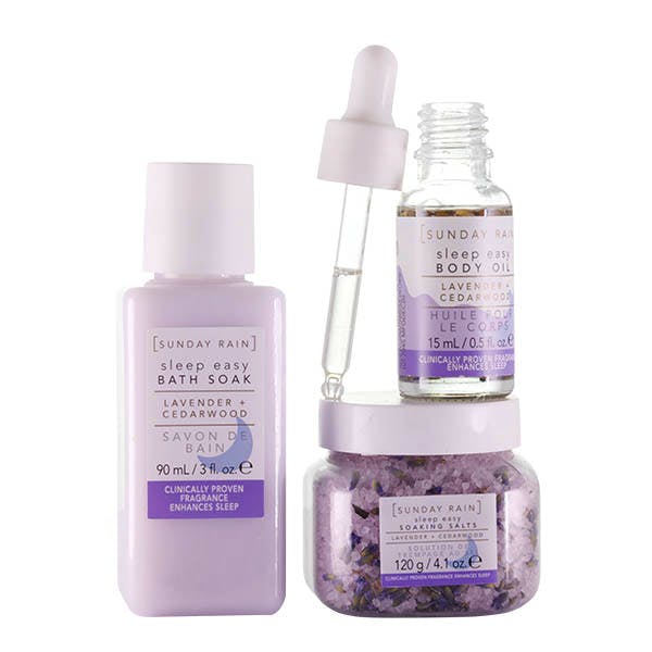 Sunday Rain Sleep Easy Gift Set Sweet Dreams Bath Collection 15 ml + 90 ml + 120 g