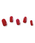 Dashing Diva Semi Cured Solid Color Gel Nail Strips Parisian Red 32 kpl