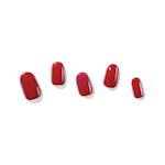 Dashing Diva Semi Cured Solid Color Gel Nail Strips Parisian Red 32 st