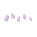 Dashing Diva Semi Cured Solid Color Gel Nail Strips Creamy Lilac 32 pcs