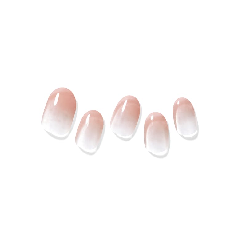Dashing Diva Semi Cured Gel Premium Art Nail Strips Coral Blossom 32 kpl