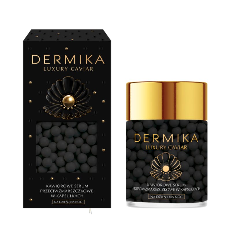 Dermika Luxury Caviar Caviar Anti-Wrinkle Serum In Capsules For Day And Night 60 g