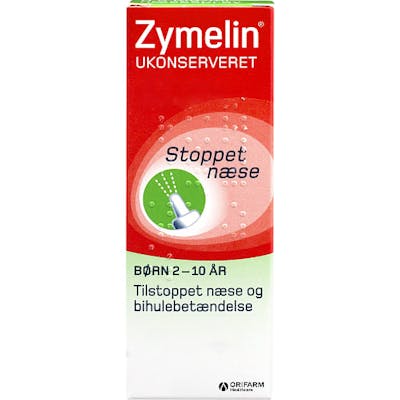 Zymelin Ukonserveret Næsespray Mod Tilstoppet Næse Til Børn 0,5 mg 10 ml