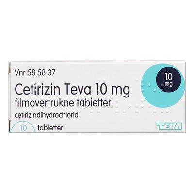 Cetirizin Tabletter 10 mg 10 stk