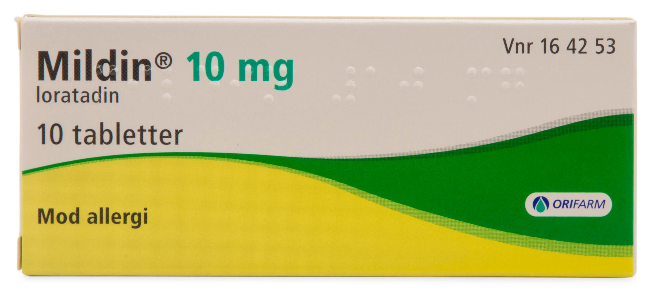 Mildin Tabletter 10 mg 10 stk