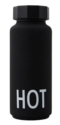 Design Letters Thermo Bottle HOT Black 1 stk