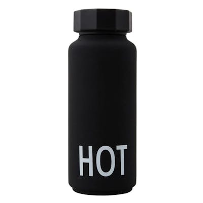 Design Letters Thermo Bottle HOT Black 1 stk