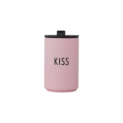 Design Letters Thermo/Insulated Cup Kiss Pink 1 st