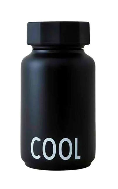 Design Letters Hot Thermo Bottle Black