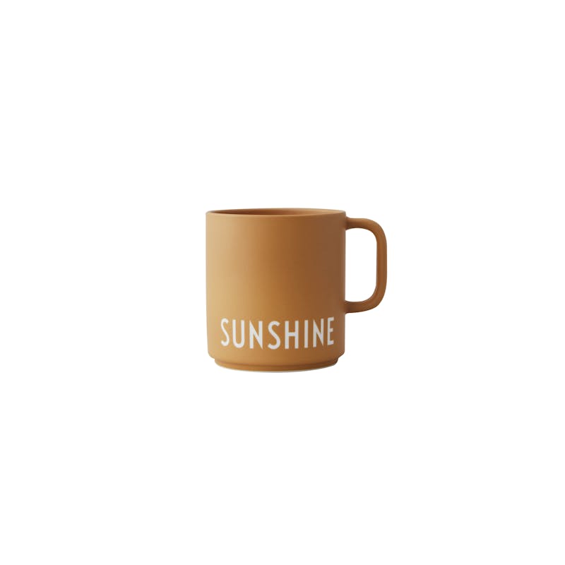 Design Letters Favourite Cup With Handle Sunshine Mustard 1 stk
