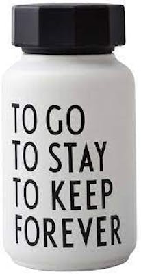 Design Letters Thermo/insulated Bottle Small White 1 kpl