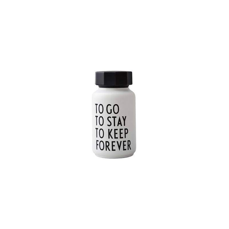 Design Letters Thermo/insulated Bottle Small White 1 stk