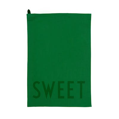 Design Letters Favoriete Theedoek Sweet Home Green 2 st