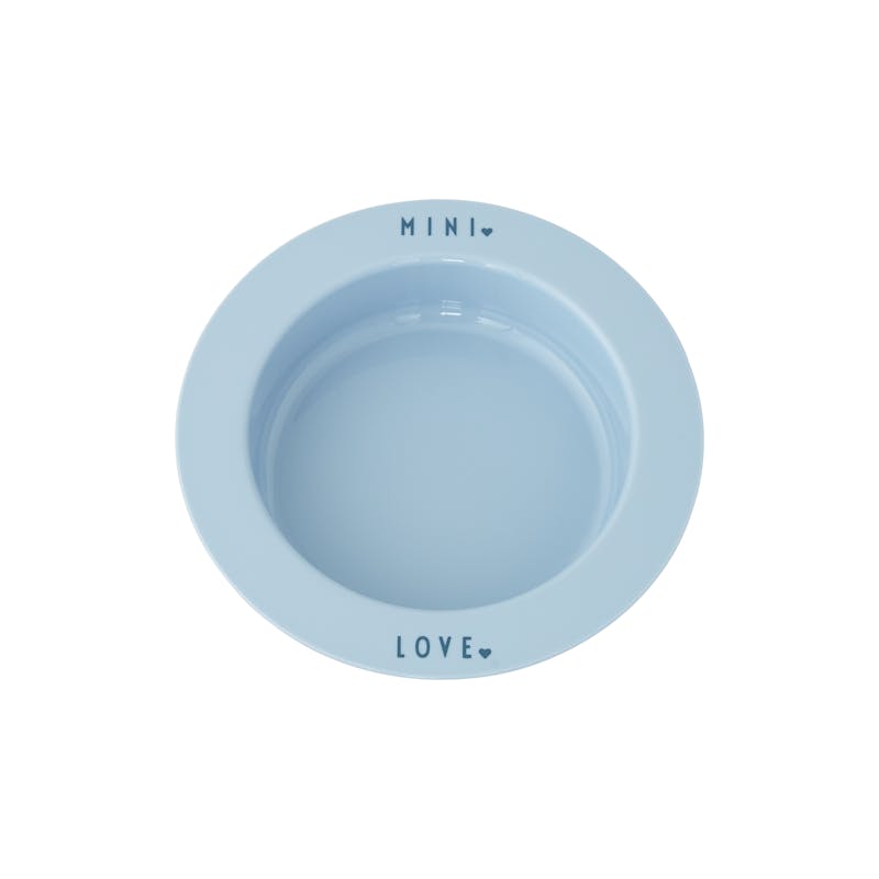 Design Letters Mini Favourite Deep Plate Light Blue 1 stk