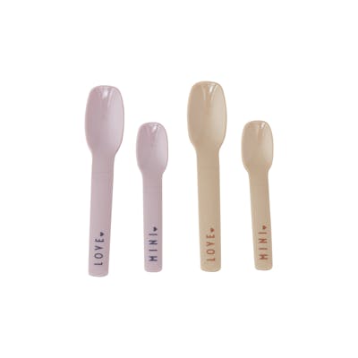 Design Letters Mini Favourite Spoon Set Lavender 4 kpl