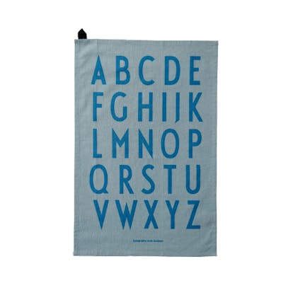 Design Letters Classic Tea Towel Light Blue 2 stk