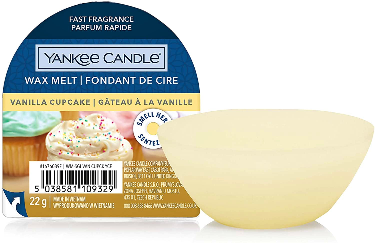 Yankee Candle Classic Wax Melt Vanilla Cupcake 22 g