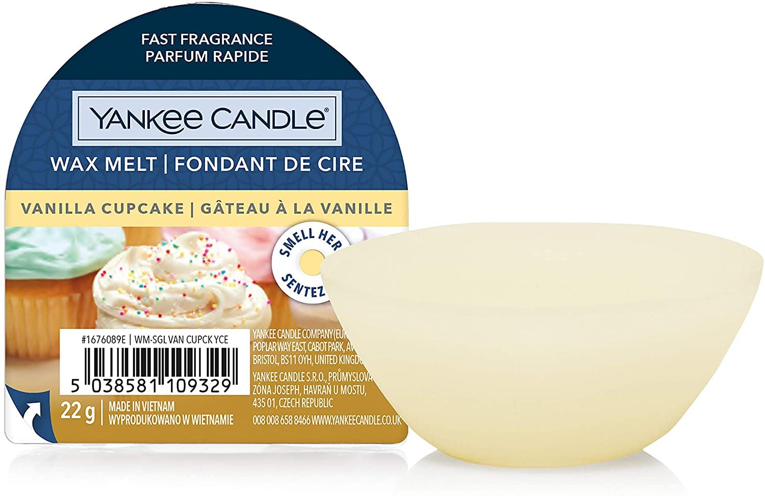 Yankee Candle Classic Wax Melt Vanilla Cupcake 22 g