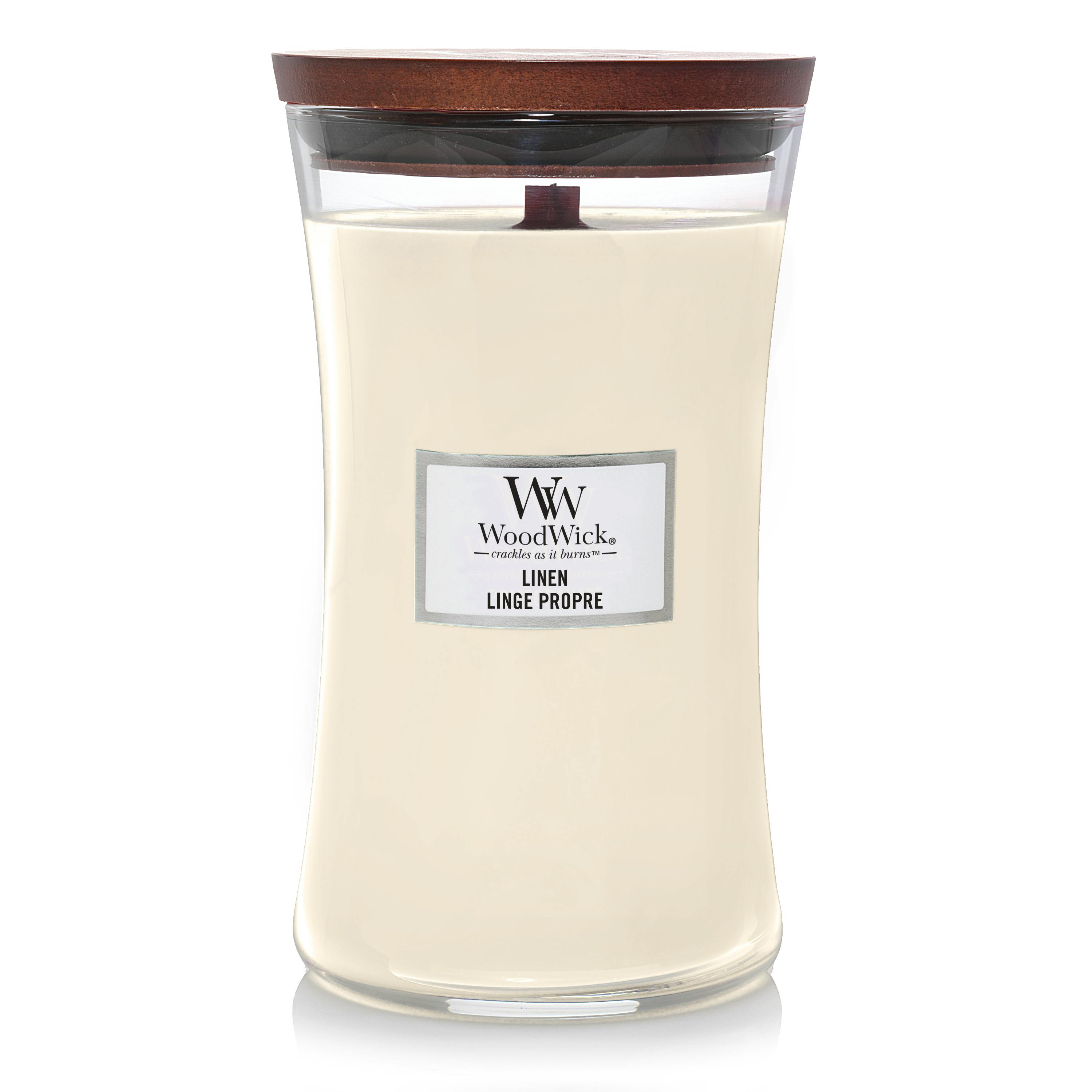 WoodWick Scented Candle Linen 609 g