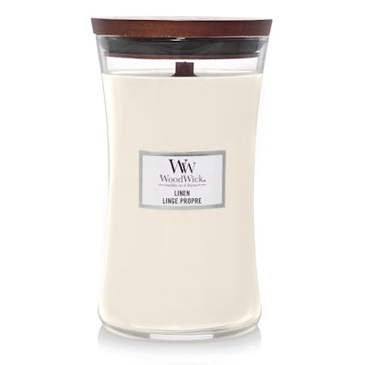WoodWick Scented Candle Linen 609 g